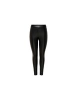 pantalones only jdystine pu black mujer