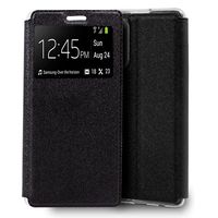 cool funda flip cover liso negro para samsung galaxy note 20 ultra