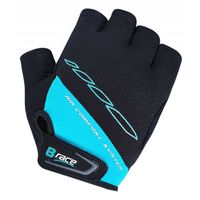 b-race guantes cortos bump gel s black  aquamarine