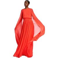 essentiel vestidos - maxi-vestido con mangas tipo capa para mujer