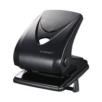 q-connect heavy duty 2 hole punch black ref kf01236