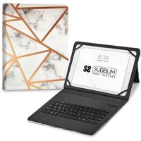 subblim keytab pro funda con teclado bluetooth marmol blanco para tablet 96-11