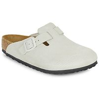 birkenstock zuecos boston leve corduroy antique white para mujer