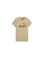 camiseta puma ess animal graphic beige mujer