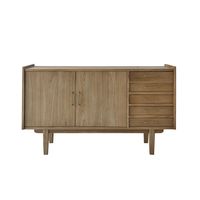 mueble de bano de dos lavabos de madera mindi maciza de 135 cm