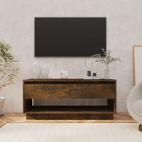 vidaxl mueble de tv madera de ingenieria roble ahumado 102x41x44 cm