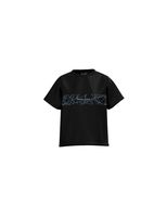 camiseta de fitness mizuno athletics graphic tee mujer negro