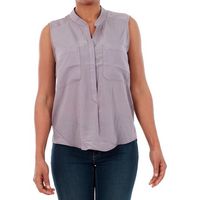 vero moda camisa 10192814 vmerika mix sl shirt nfs gray ridge para mujer