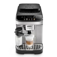 delonghi magnifica evo cafetera superautomatica con deposito de leche 15 bares plateada 5 bebidas