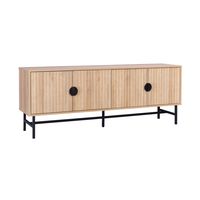 mueble de tv con efecto madera 160cm roble