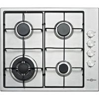 vitrokitchen en640lib placa de gas butano 4 zonas 60cm acero inoxidable