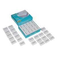 classmaster plastic eraser white 45 pack