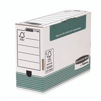 fellowes bankers box transfer file 120mm foolscap green 10 pack