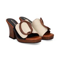 noa harmon sandalias con plataforma mujer - beige talla 37