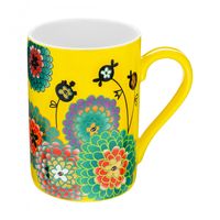 taza 30 cl  amarillo porcelana china  7 x 0 x 10 cm