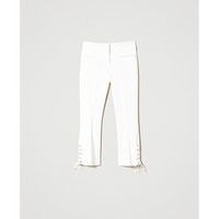 twin set jeans pantaloni con intreccio e occhielli art 231tp2121 para mujer