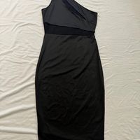 vestido de un hombro de malla de contraste vestido bodycon sexy sin mangas semi transparente con abertura ropa de mujer