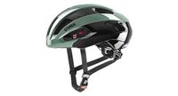 casco de carretera uvex rise verde negro