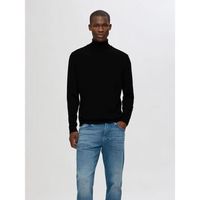 selected jersey 16094653 merino roll neck-black para hombre