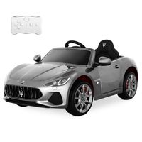 playkin coche electrico con licencia oficial maserati 12v plata