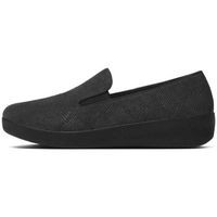 fitflop mocasines superskate tm- black snake embossed para mujer