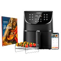 cosori smart chef edition freidora de aire 55l negra