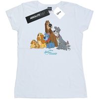 disney camiseta manga larga lady and the tramp para mujer