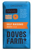 doves farm organic self raising white flour - 1kg