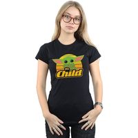 disney camiseta manga larga the mandalorian the child para mujer