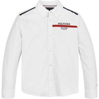 tommy hilfiger camisa manga larga kb0kb09149 tape oxford-ybr white para nino