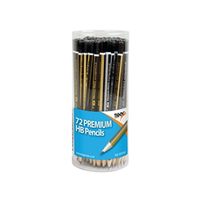 tiger assorted hb pencil pot 72 pack 301532