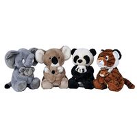 peluche animal selva con bebe 28cm