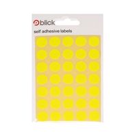 blick flourescent labels in bags round 13mm dia 140 per - rs004752