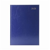 desk diary day per page appointment a5 blue 2025 kfa51abu25