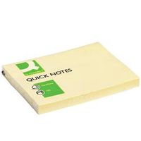 q-connect quick notes 76x102mm yellow pack of 12 kf01410