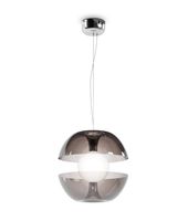 lampara cristal efecto cromo o 30 cm rebel led