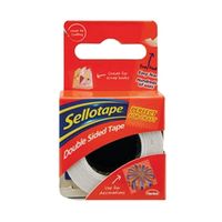 sellotape double sided tape 15mmx5m 12 pack 1445293