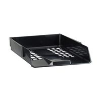 avery basics letter tray stackable versatile a4 foolscap - 1132blk