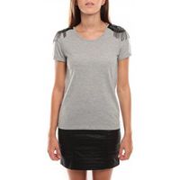 vero moda blusa barut ss top 96915 gris clair para mujer