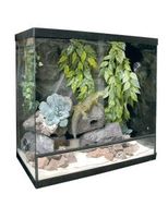 kit para terrario repti selva cristal 75 l entorno ideal y completo para reptiles - cpa