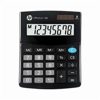 hp officecalc 108 8 digit semi-desktop calculator hp-oc108intbx