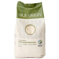 true origin kilombero white long grain rice - 500g