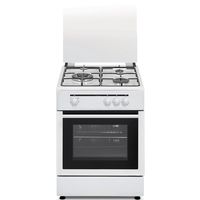 vitrokitchen cb5530bb cocina de gas 3 zonas blanca