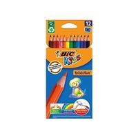 bic kids evolution pencils colour splinter-proof assorted pack 12