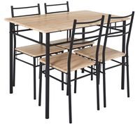 set de mesa con 4 sillas loka cmp maderanegro