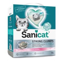 sanicat strong clumps arena aglomerante para gatos - 2 x 10 l - pack ahorro