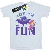 dc comics camiseta manga larga teen titans go lets have the fun para mujer