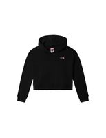 sudadera the north face drew peak cropped girl black