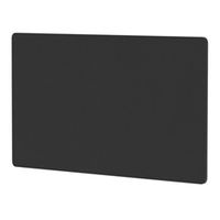 air screen for back-to-back desk 1400x800mm black fabric