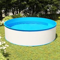 vidaxl piscina de chapoteo blanca 350x90 cm